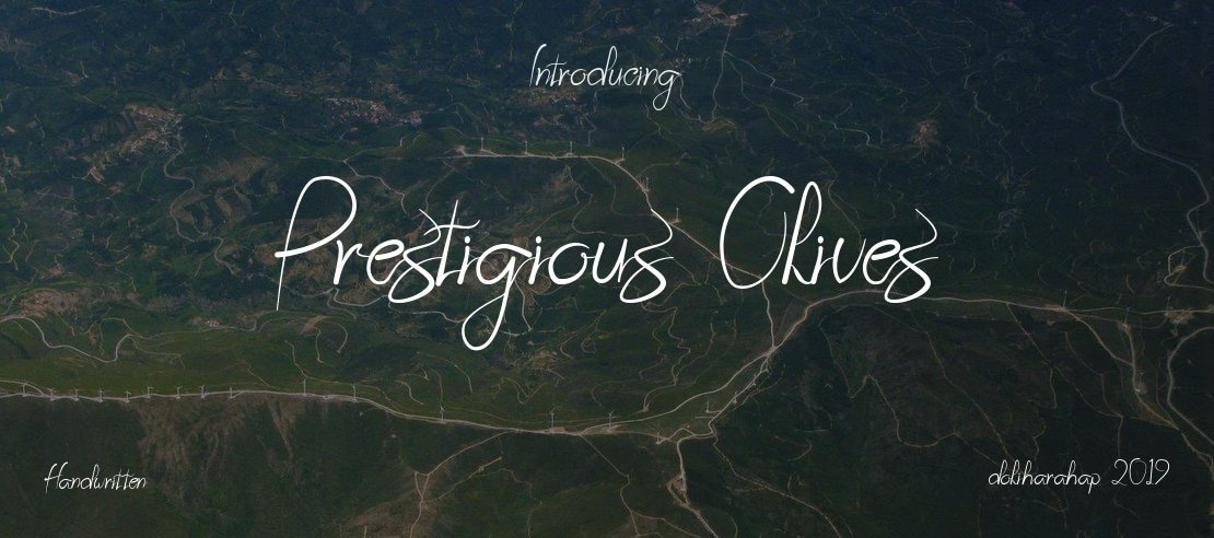 Prestigious Olives Font