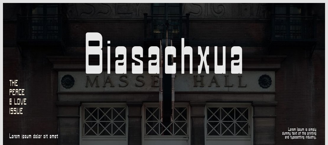 Biasachxua Font