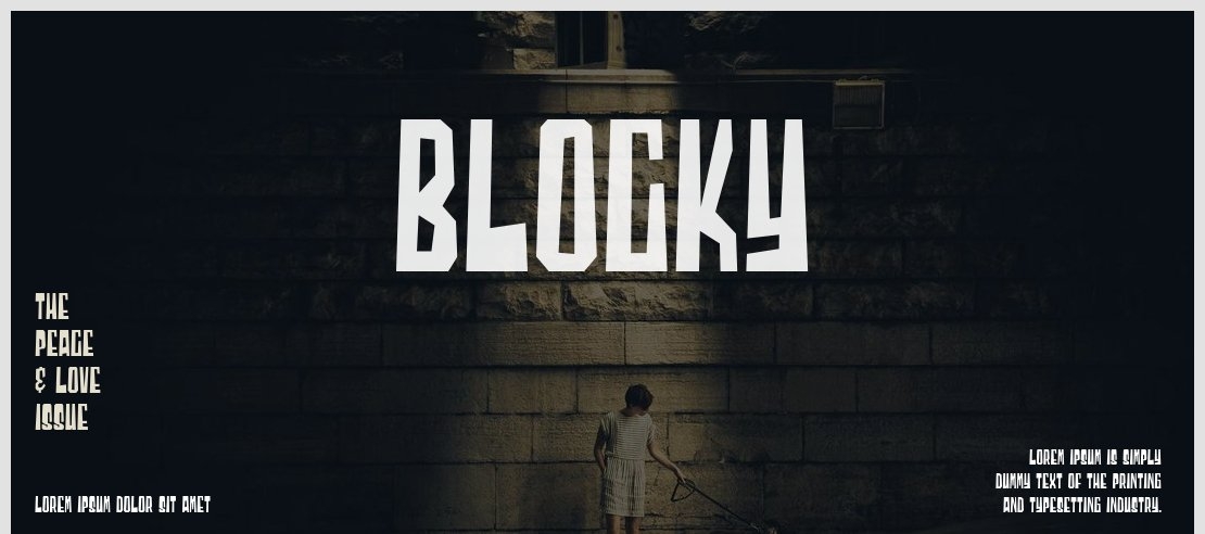 Blocky Font