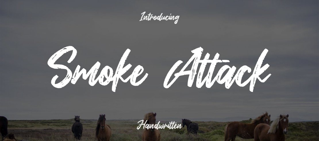 Smoke Attack Font