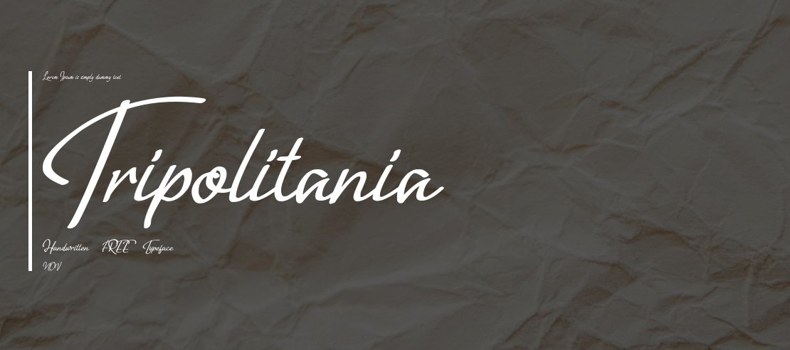 Tripolitania Handwritten (FREE) Font