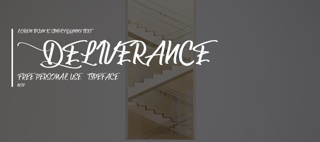 Deliverance (FREE PERSONAL USE) Font