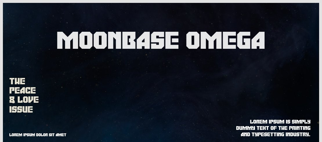 Moonbase Omega Font Family