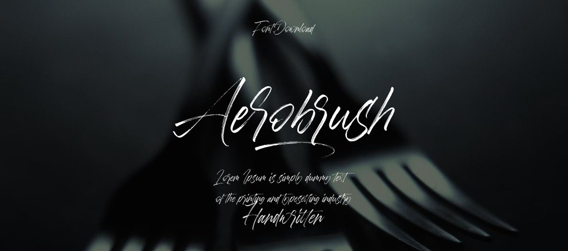 Aerobrush Font