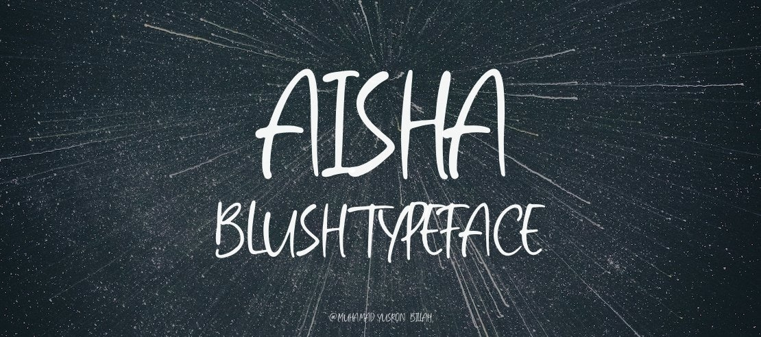 Aisha Blush Font