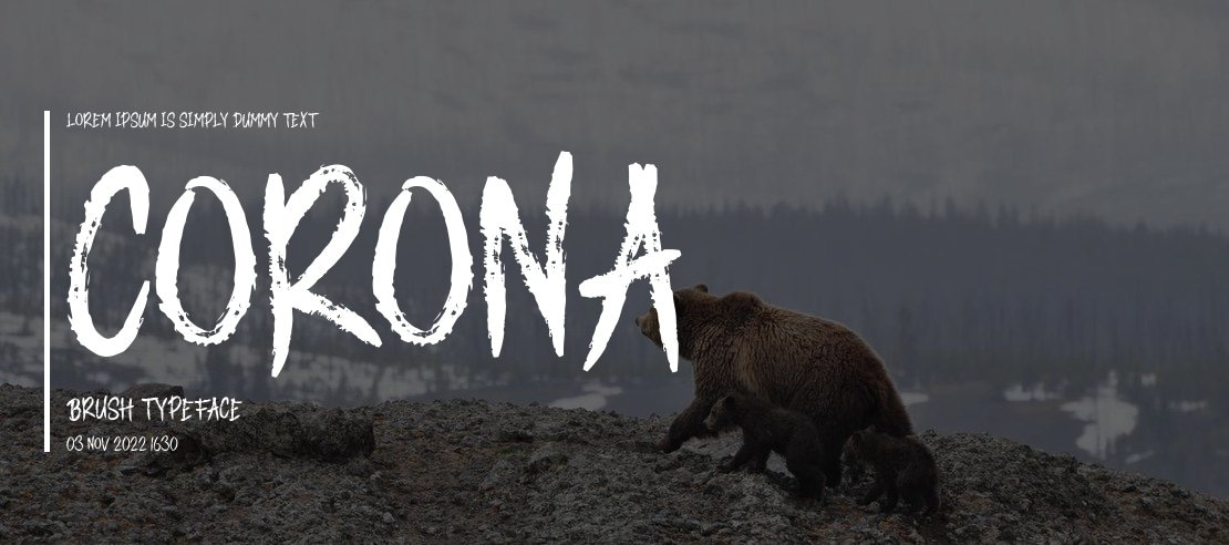 CORONA BRUSH Font