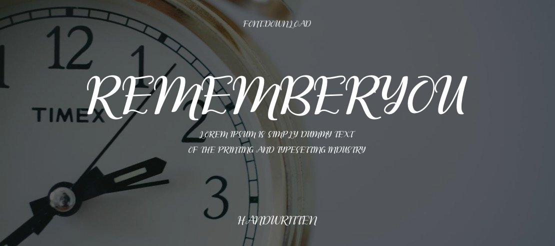 RememberYou Font