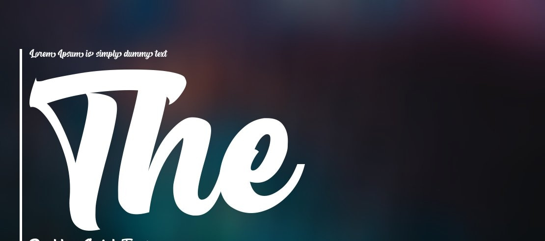 The Rughton Script Font