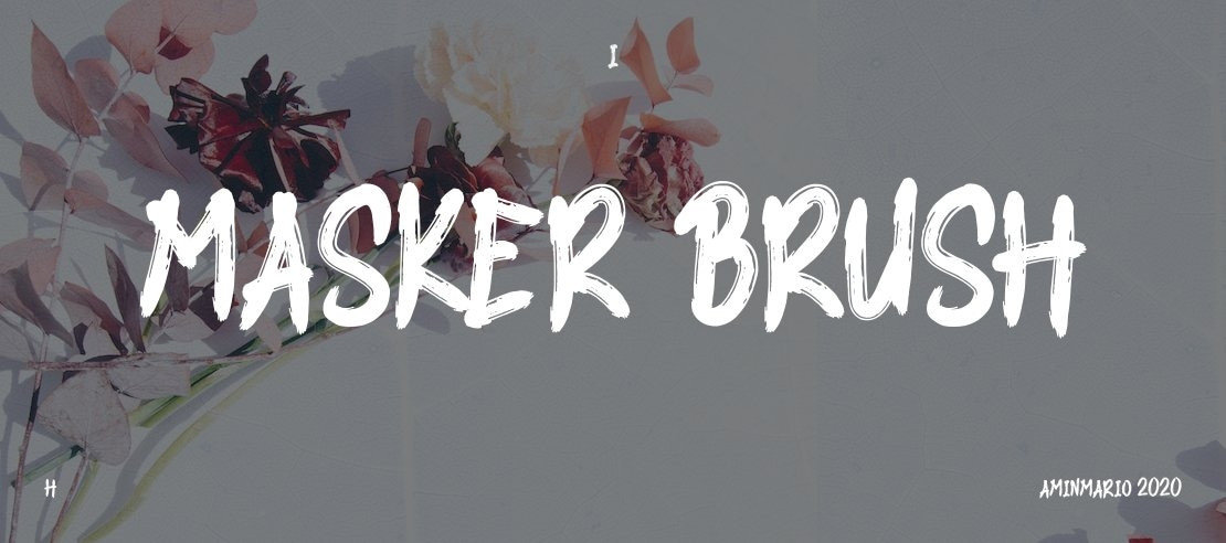 MASKER BRUSH Font