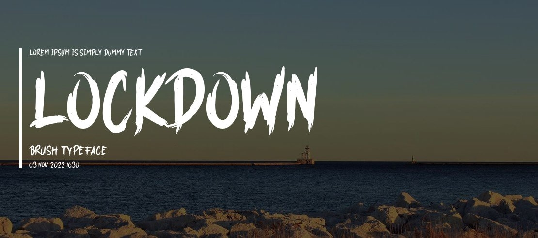 LOCKDOWN BRUSH Font