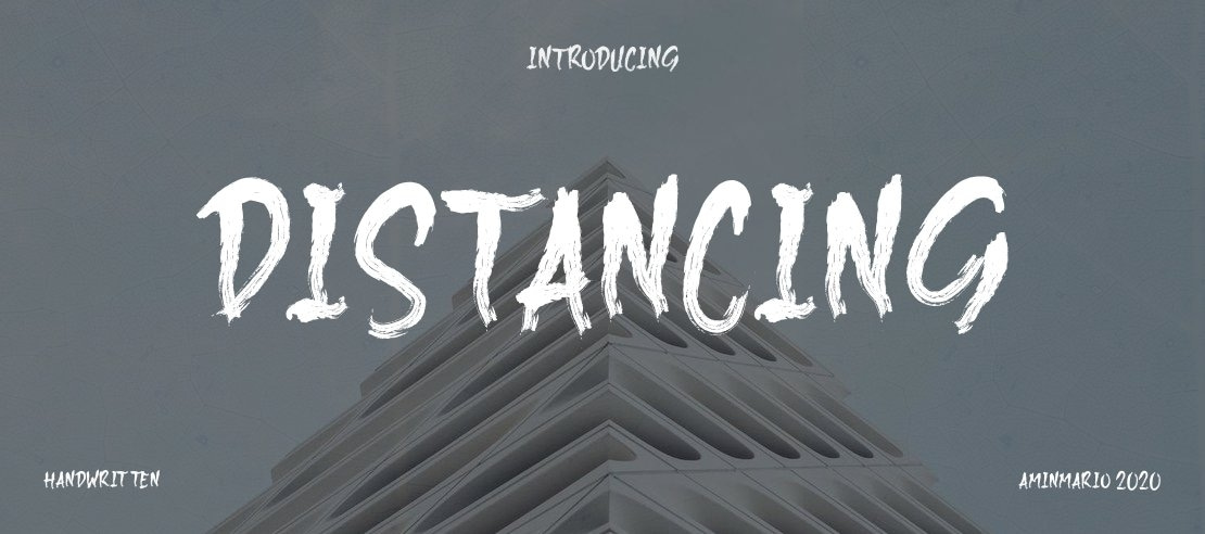 DISTANCING Font