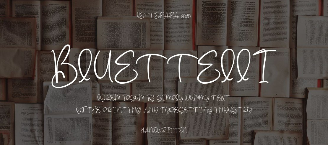 Bluettelli Font