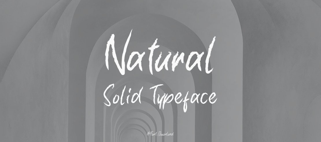 Natural Solid Font Family