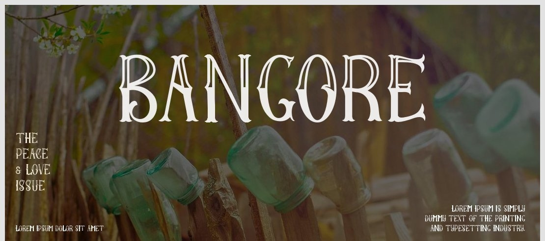 BangorE Font