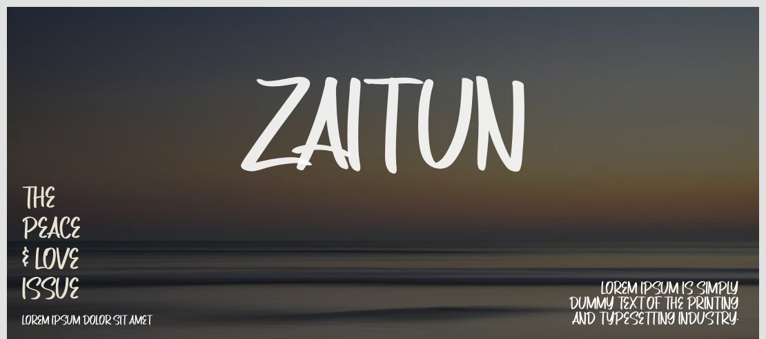 Zaitun Font