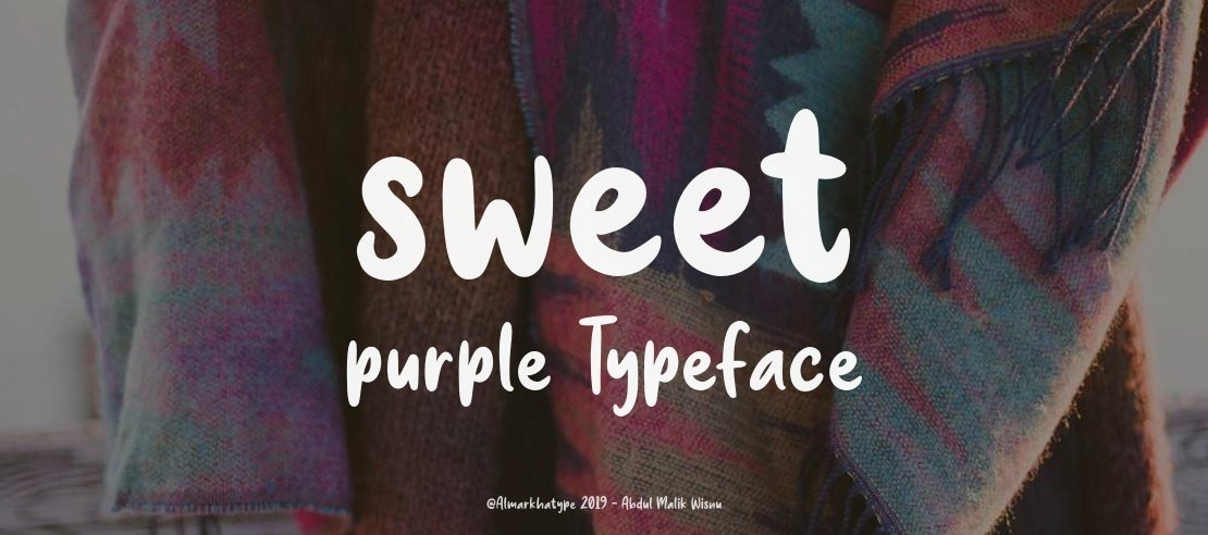sweet purple Font
