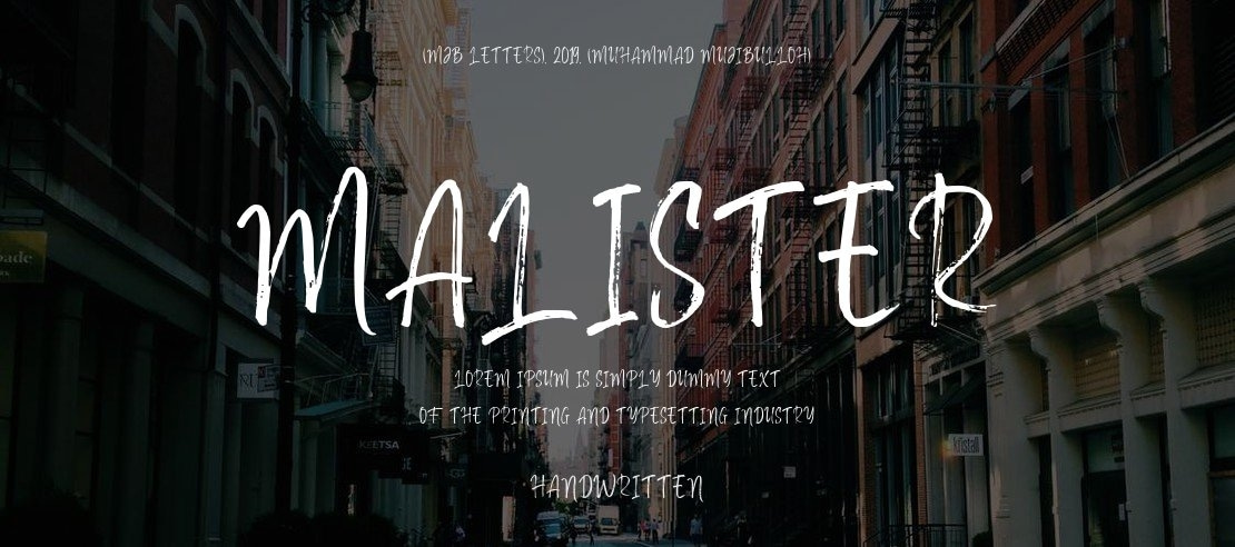 Malister Font