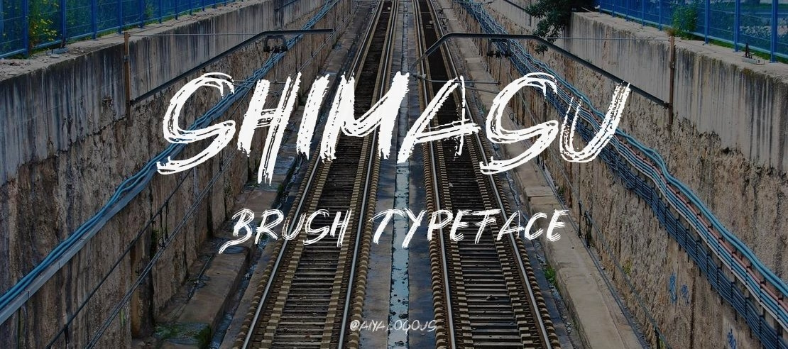 SHIMASU BRUSH Font