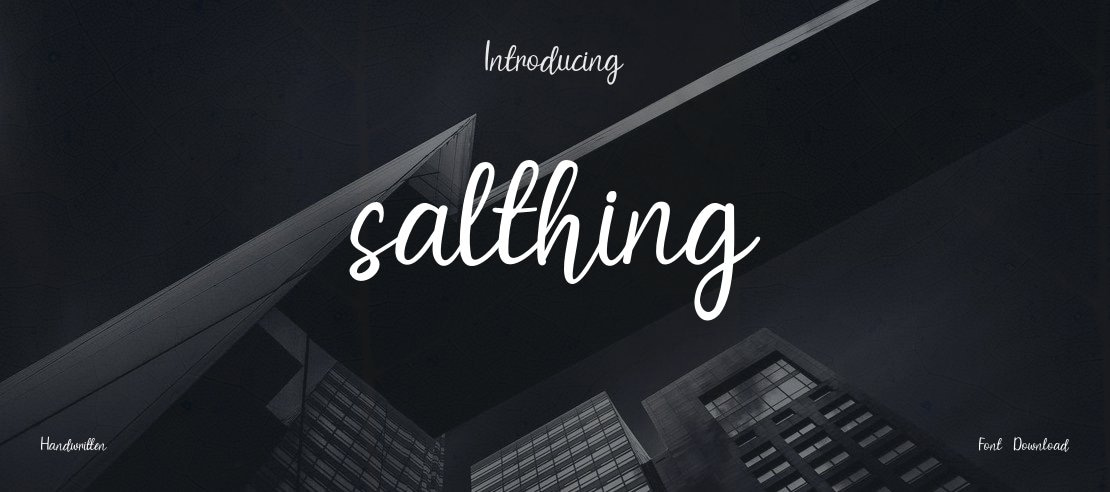 salthing Font