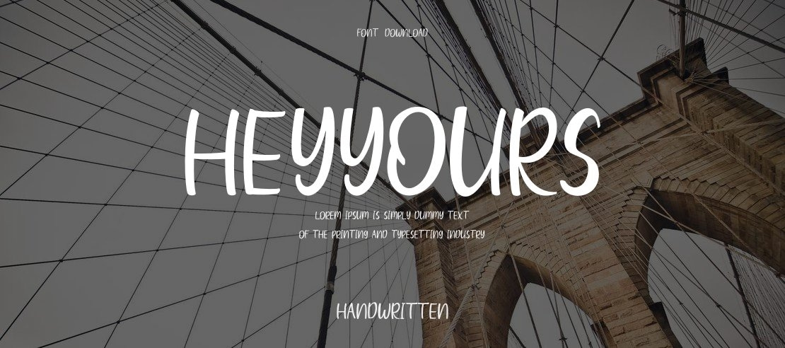 HeyYours Font