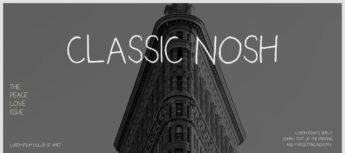 Classic Nosh Font