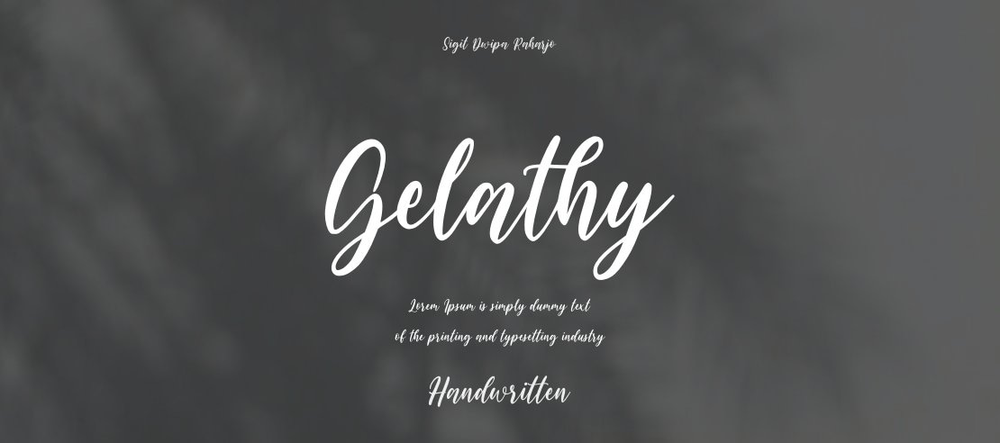 Gelathy Font