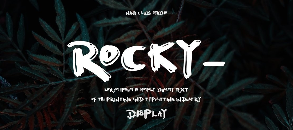 Rocky- Font