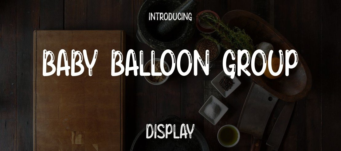 Baby Balloon Group Font Family