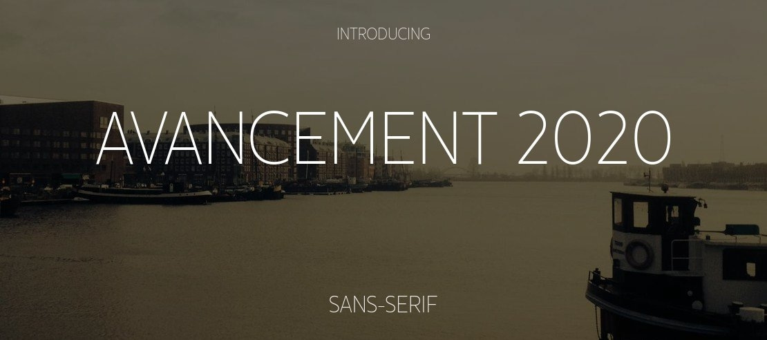 Avancement 2020 Font Family