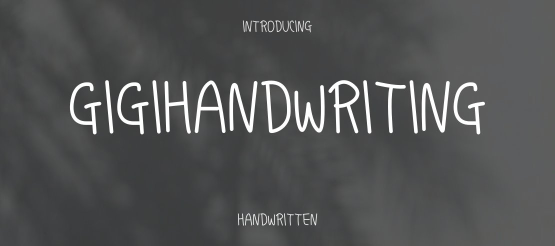 Gigihandwriting Font