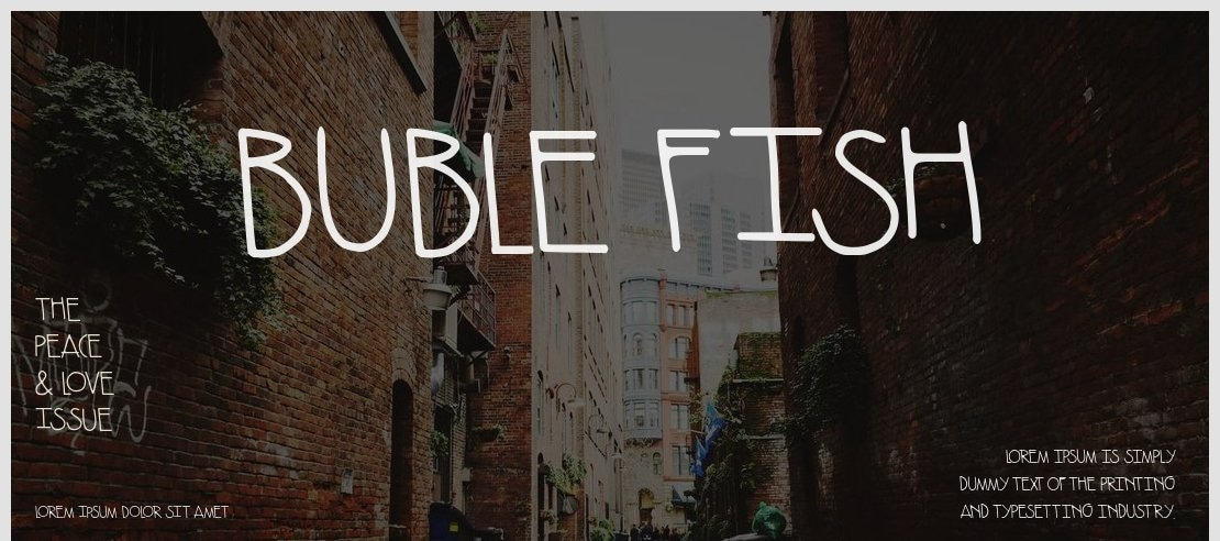 Buble Fish Font