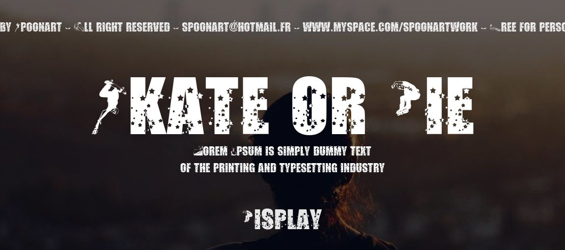 Skate or Die Font