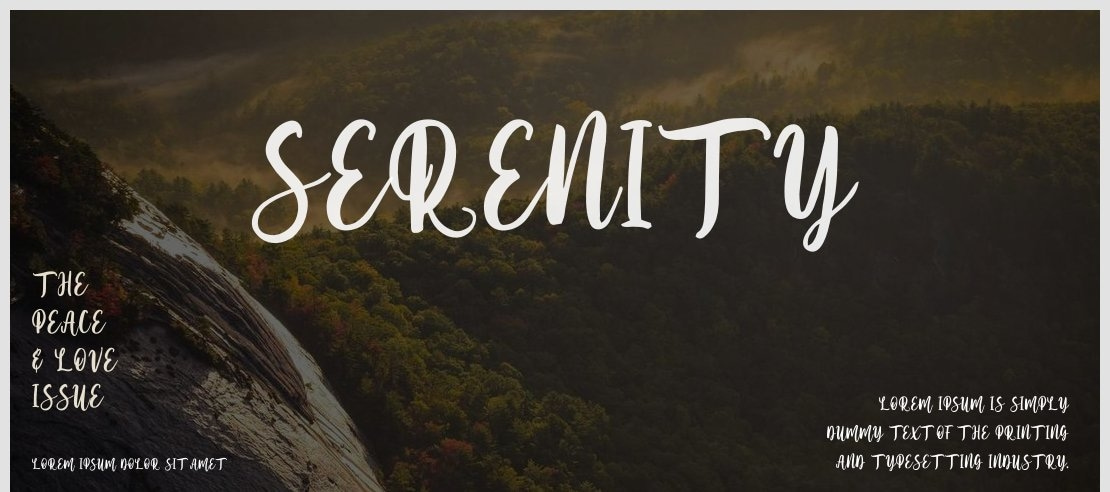 Serenity Font