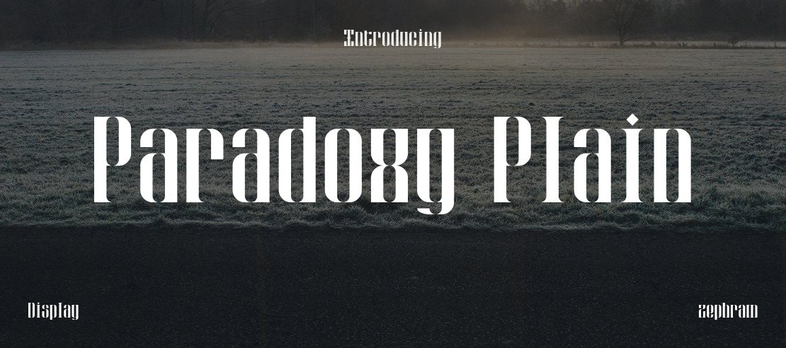 Paradoxy Plain Font