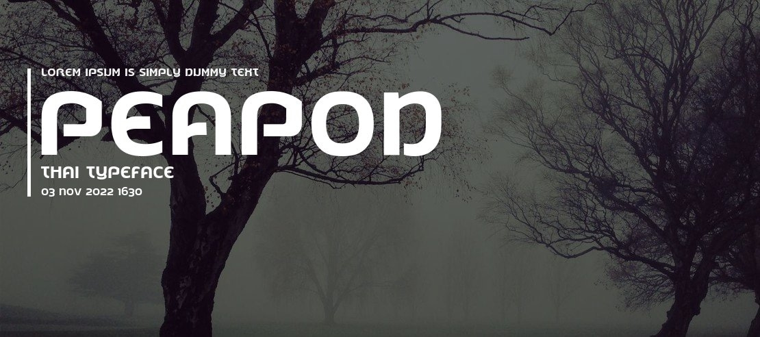 Peapod Thai Font Family