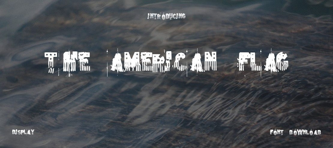 The American Flag Font