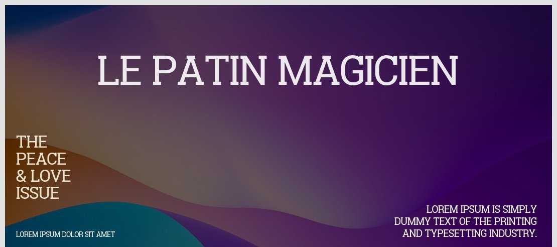 Le patin magicien Font