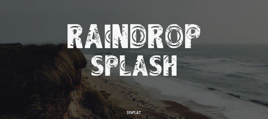 Raindrop Splash Font