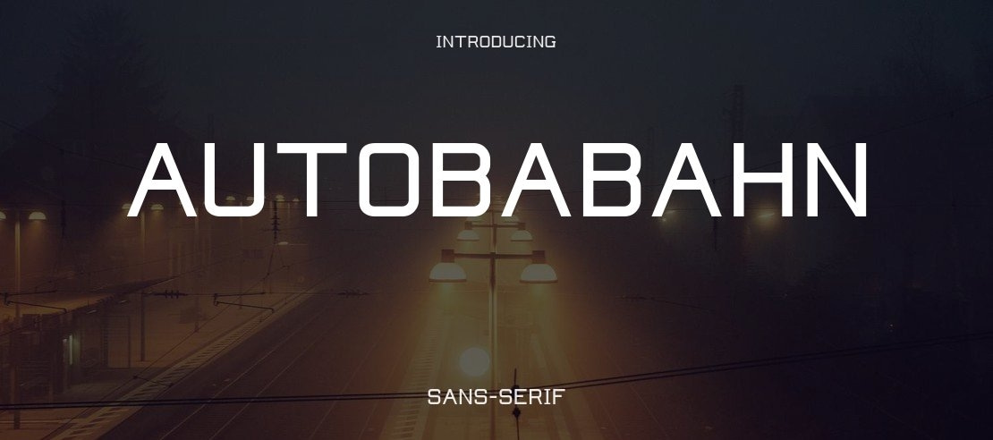 Autobabahn Font