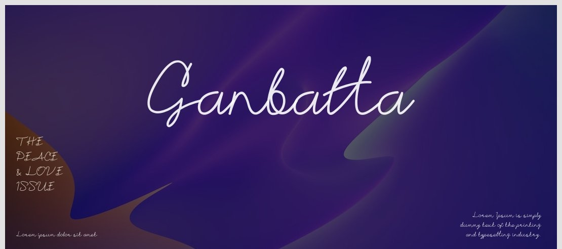 Ganbatta Font