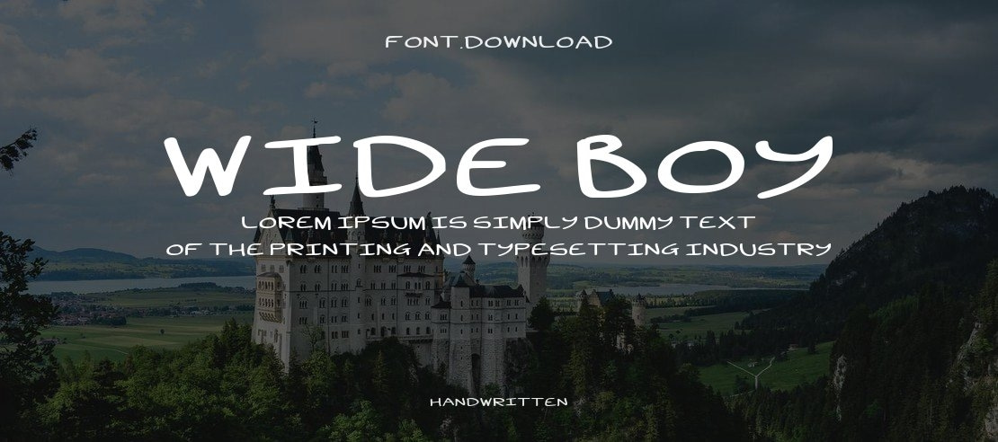 Wide Boy Font