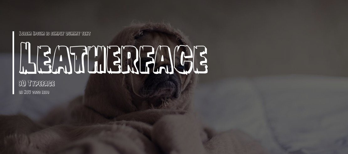 Leatherface 3D Font Family