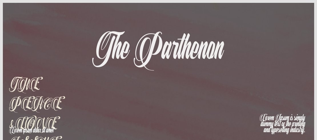 The Parthenon Font