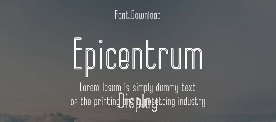 Epicentrum Font