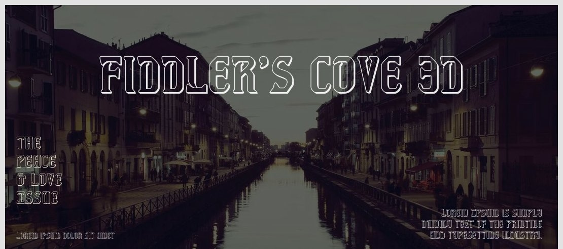 Fiddler's Cove 3D Font Family