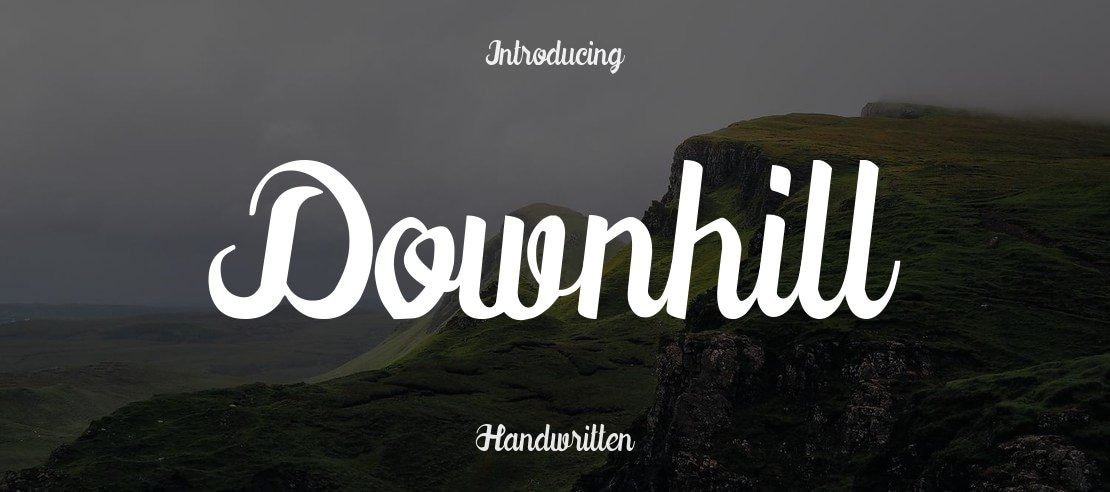 Downhill Font
