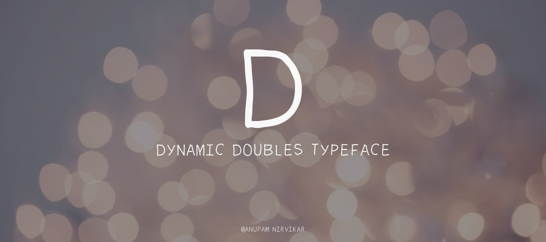 d DYNAMIC doubles Font