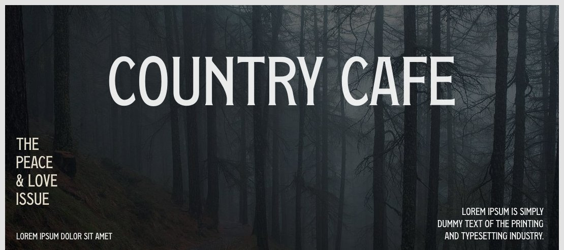 Country Cafe Font