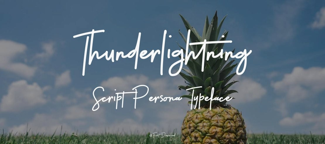 Thunderlightning Script Persona Font