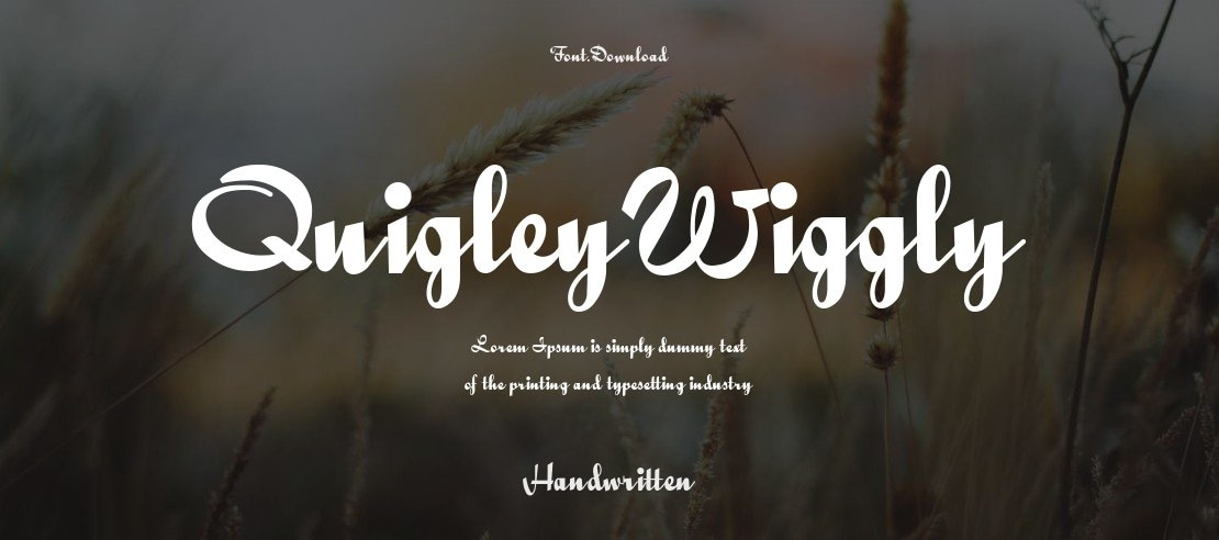 QuigleyWiggly Font